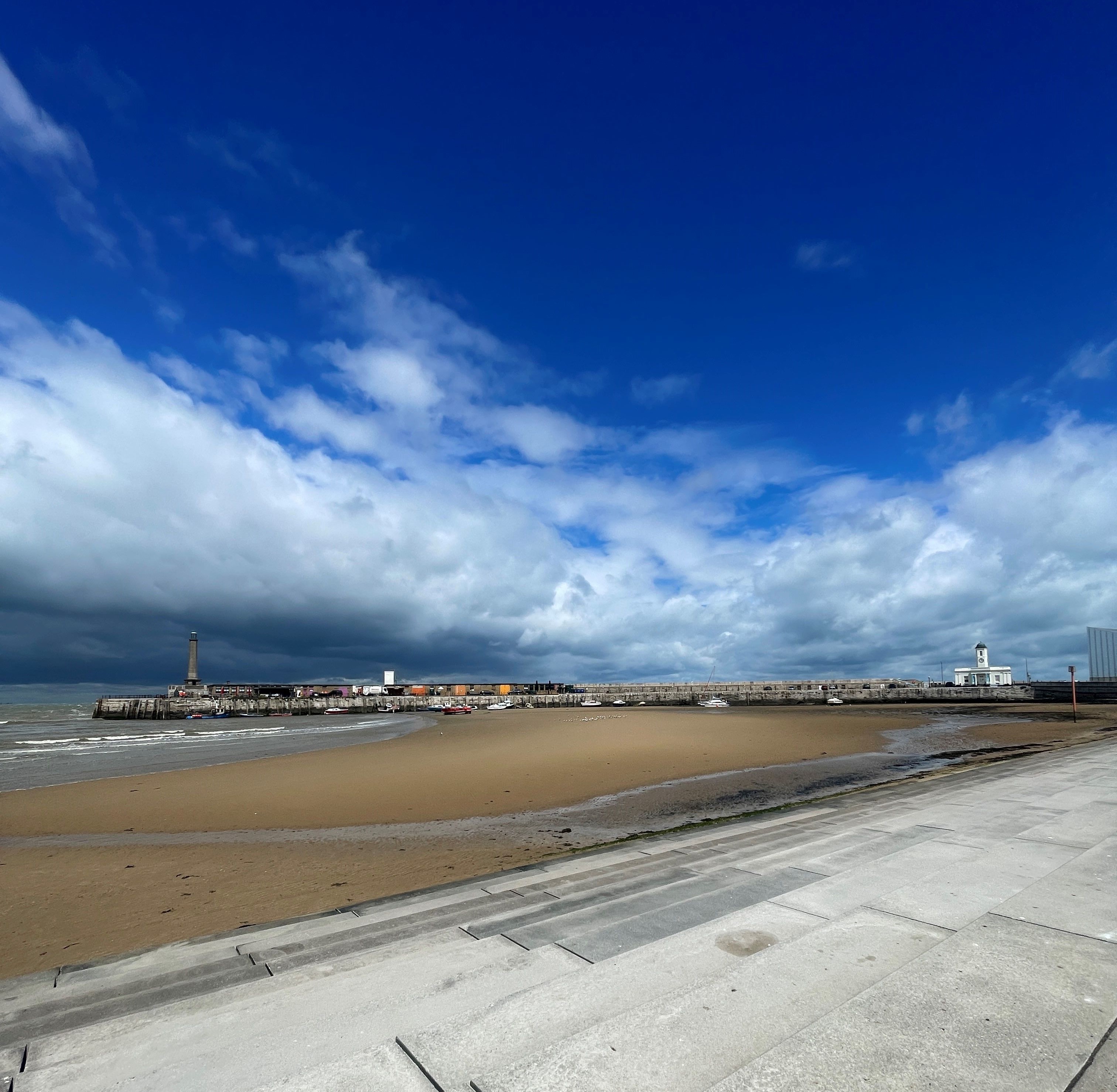 Moody Skies Over Margate Harbour Arm
