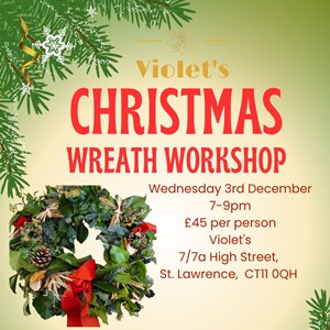 Violets Christmas Wreath Workshop