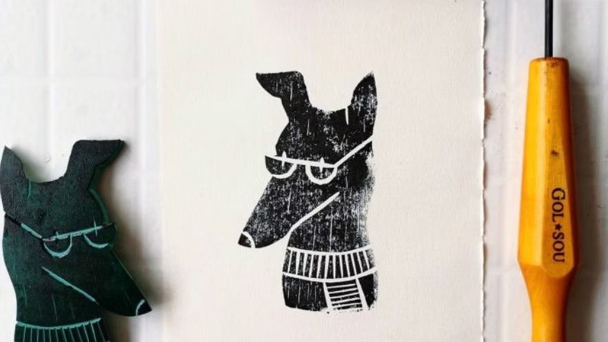 Little Ravens Adult Lino Printing