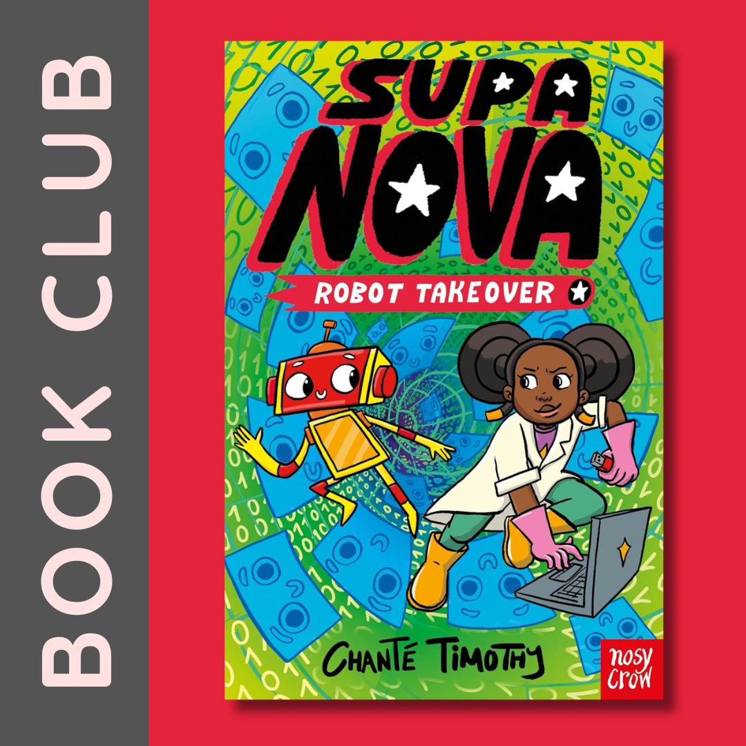 Square 1X1 Sunday Book Club Supa Nova Robot Takeover Happy Reading Bookshop Event