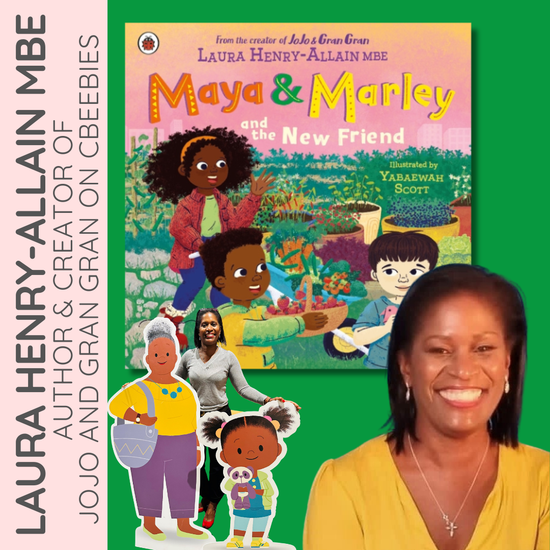 Square 1X1 Laura Henry Allain MBE Maya And Marley Happy Reading Childrens Bookshop
