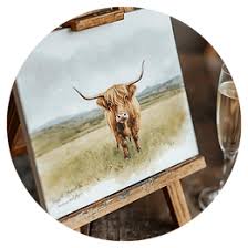 Highland Cow Sip & Paint