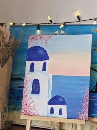 Sip & Paint Ramsgate Santorini Theme