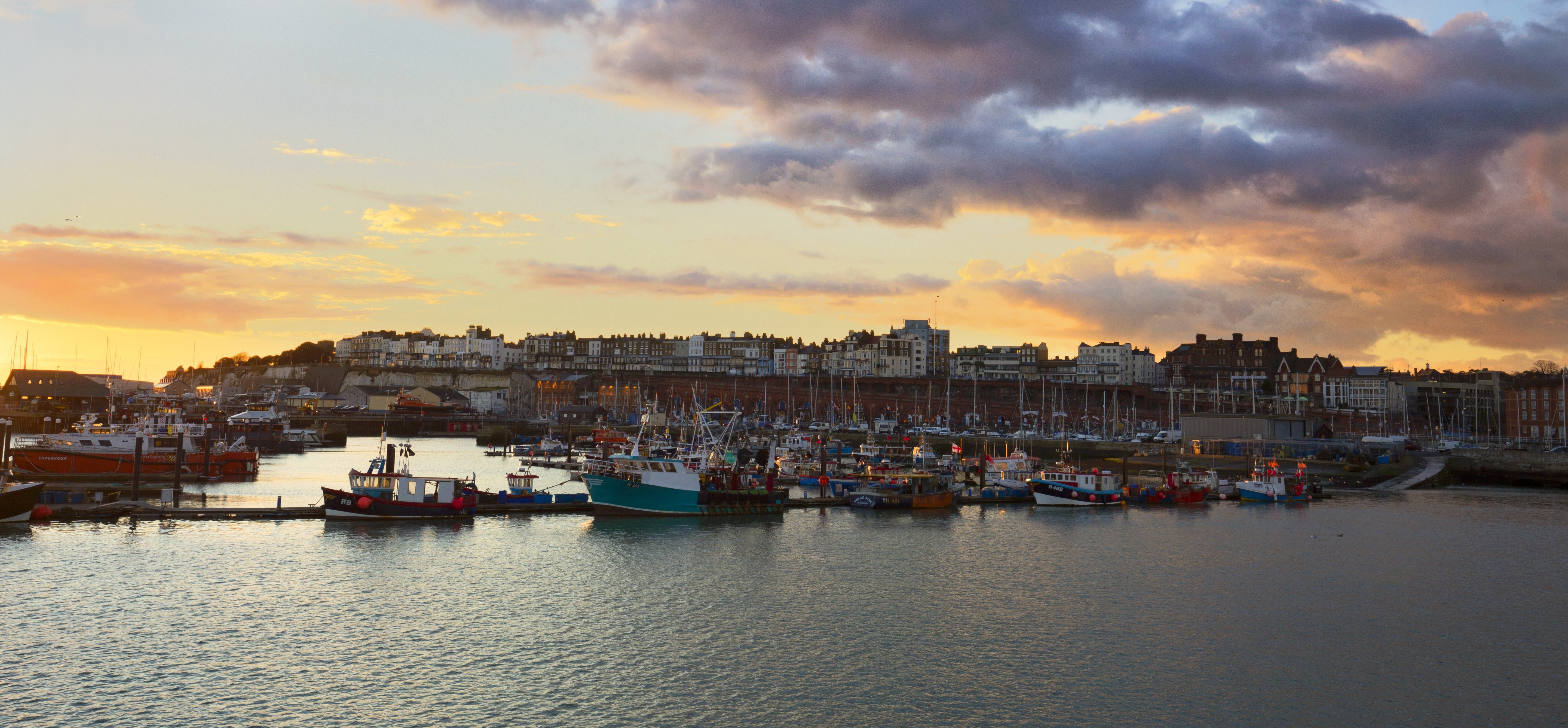 EDITED Ramsgate Royal Harbour Sunset. Credit Thanet District Council Visit Thanet