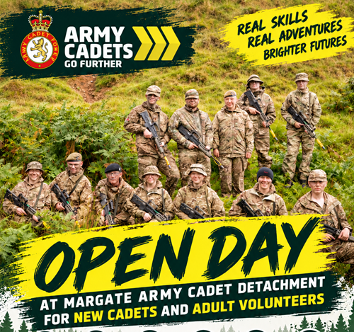 Army Cadets Open Day Recruitment Poster
