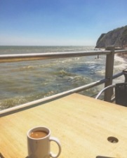 Tea with a view, Dumpton Gap, Broadstairs.
