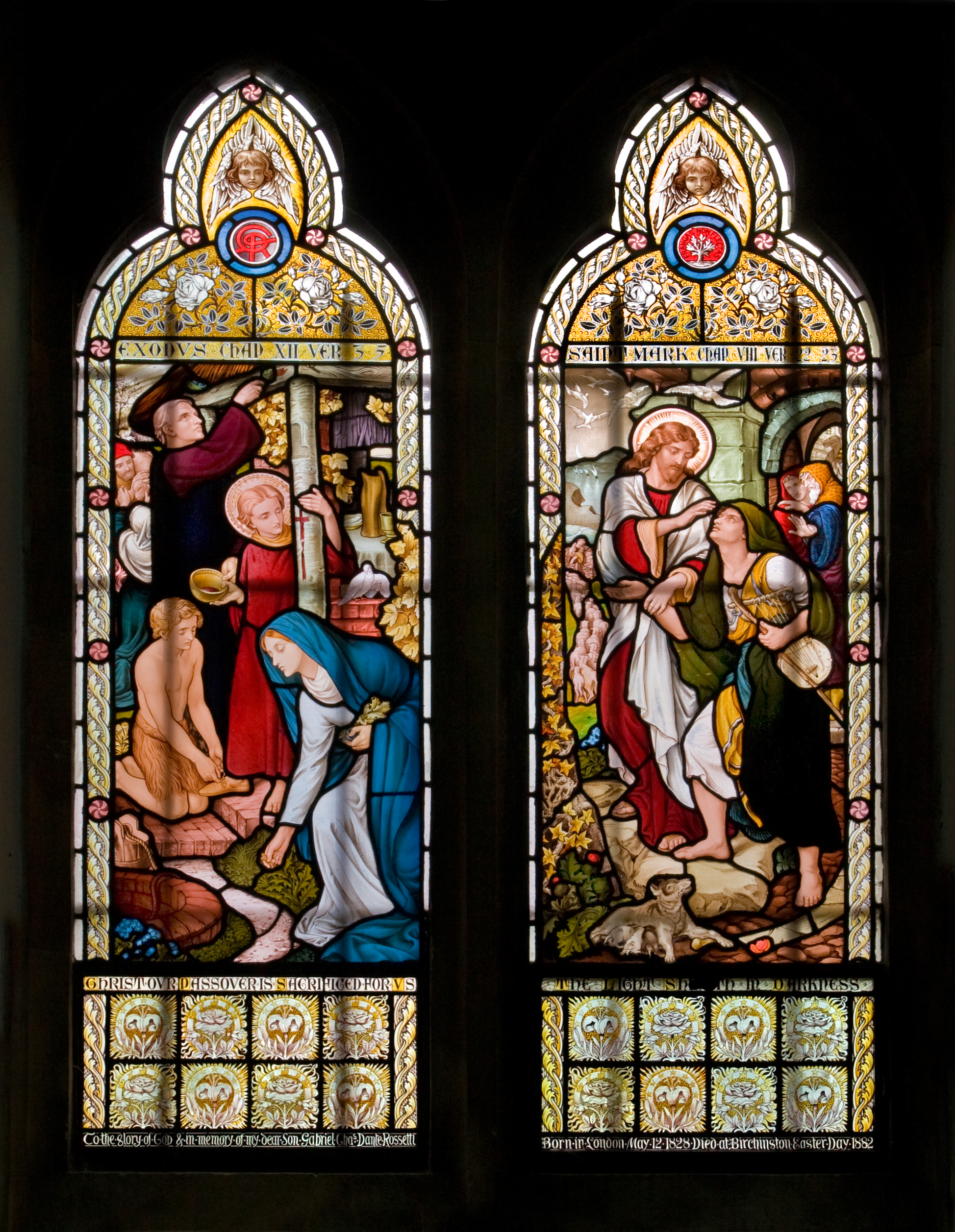 Rossetti Windows. Credit Birchington Heritage Trust