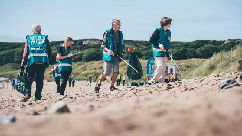 Plum Pudding Great British Beach Clean