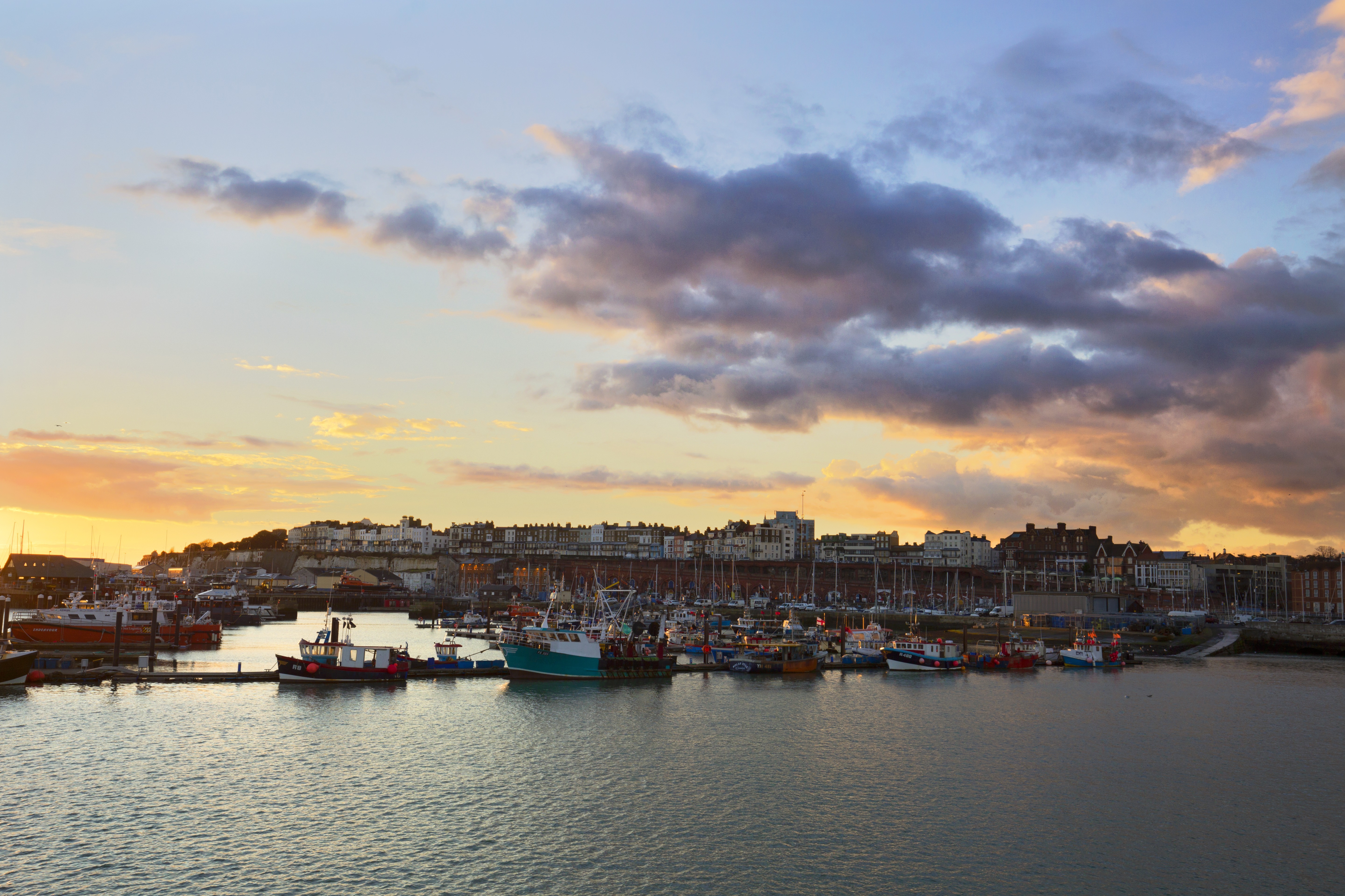 Ramsgate Royal Harbour Sunset. Credit Thanet District Council Visit Thanet