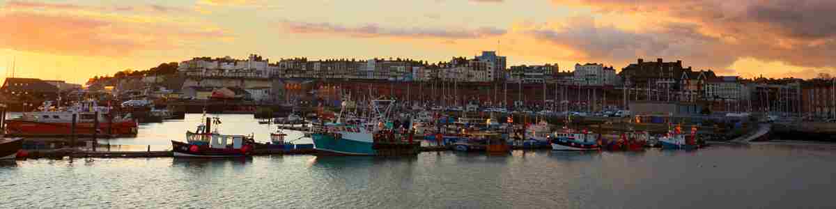 Ramsgate Royal Harbour Sunset. Credit Thanet District Council Visit Thanet