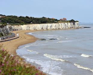 Stone Bay beach view from clifftop