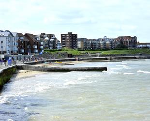 Sea and promenade at St Mildred's Bay